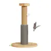 Tabla Rascadora para Gatos con Rascador, Columna Rascadora de Sisal Resistente al Desgaste y que no Suelta Pelusa, Juguete Rascador para Gatos, Estructura para Trepar Gatos para Auto-Placer y Alivio del Aburrimiento