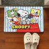 Alfombra de Piso de Secado Rápido para Inodoro Puerta de la Sala de Ducha Alfombra Absorbente para Pies Alfombra Antideslizante para Inodoro Alfombra de Flor de Arcoíris Snoopy