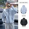 Traje de asalto para exteriores color camello mismo estilo tres en uno para mujer cortavientos impermeable forro de plumón carcasa rígida chaqueta de ropa de montañismo hombre