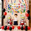 Decoración de Escena de Lluvia de Globos de Feliz Cumpleaños Infantil Fondo para Fiesta de Cumpleaños Número 23 para Niños y Niñas