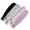 Mangas de Hielo con Protección Solar de Verano para Mujer, Mangas de Hielo de Conejito Transpirables, Ligeras y Holgadas para Viajes y Conducir, Mangas Protectoras Solares de Seda de Hielo