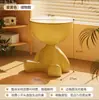 Mesita de Noche Creativa Mesa de Café Pequeña y Plana Apartamento Pequeño Hogar Sala de Estar Sofá de Diseñador Dormitorio Mesita de Noche de Plástico
