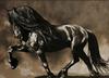 Arte Animal Caballo Salvaje Corriendo Pintura en Lienzo Mural Póster Arte de Pared Dormitorio Sala de Estar Pintura Decorativa Moderna