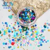 Pó de Glitter Popular para Nail Art da Amazon Maquiagem de Palco Flash Iluminador Corporal Joias para Unhas Atacado Alto Brilho