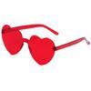 Gafas de Sol de Gelatina, Gafas de Sol de una Pieza con Forma de Corazón, Ojo de Gato Divertidas para Tomar Fotos, Con Forma de Estrella, Color Caramelo, Protección UV