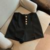 Shorts de Primavera y Verano para Mujer Pantalones Adelgazantes Irregulares de Pierna Ancha de Cintura Alta para Mujer Pantalones Casuales Otoño e Invierno Nuevos Combinan con Todo Pantalones para Botas Pantalones Cortos