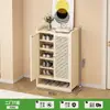 Zapatero a prueba de polvo para entrada, zapatero simple de varias capas para uso doméstico, ahorrador de espacio, atractivo, resistente y duradero, zapatero interior