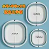 Lavabo plegable engrosado de tres piezas para dormitorio, juego de lavabo para estudiantes, lavabo de plástico portátil para viajes