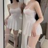 Conjunto de Pijama Sexy para Mujer de Pareja Pijama Sexy de Verano de Seda Helada Delgado Espalda Descubierta de Tirantes de Gama Alta