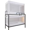 Mosquitero para Dormitorio Estudiantil para Camas Litera, Mosquitero de Tres Puertas con Cremallera Integrada Universal, Tipo a Anti-Mosquitos y a Prueba de Polvo para Cama de 1.8m