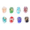 Cuentas de vidrio con lámina de oro vintage, cuentas de formas especiales, cuentas hechas a mano, pulseras caseras, collares, accesorios de joyería, fabricantes al por mayor