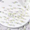 Decorações de Arte para Unhas de Rosa e Camélia Tridimensionais Esculpidas Suaves Acessórios Artesanais DIY Decoração de Unhas Flores de Resina Venda por Atacado