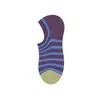 Calcetines de Verano Finos Transpirables Calcetines Cortos Tejido Retro Absorbentes de Sudor Antideslizantes Invisibles Tipo Barco Calcetines de Bloque de Color con Raya
