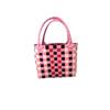 Bolsa Tote Colorida Tecida à Mão de Plástico para Mulheres, para o Dia a Dia, Tecida para Crianças, de Alta Qualidade, Atacado