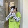 Manga de Hielo Manga para Mujer Protector Solar Verano Exterior Conducción Ciclismo Manga de Mano Brazo Brazalete Nuevo Suelto Rayado Guantes de Manga