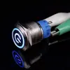 Interruptor de botón metálico con luz 16/19/22mm impermeable acero inoxidable autoblocante/reinicio pulsador luz indicadora de encendido