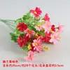 Flor Seca Única Flor de Seda Flor Artificial Buquê Decoração de Plástico Enfeites para Sala de Estar Arranjo de Flores Flor para Performance de Dança de Cerca