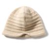 100% Cachemira Otoño e Invierno Unisex Color Puro Patrón Horizontal Cortavientos Cálido Tejido Casual Moda Gorro Rizado