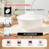 Prato Criativo Jingdezhen Branco Puro à Prova de Insetos e Poeira com Tampa Conservação de Calor Prato de Sopa Personalizado Porcelana Óssea Conector de 8 polegadas