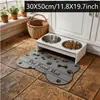 Tapete para Comida de Perro y Gato con Forma Irregular y de Hueso Transfronterizo, Tapete Absorbente de Agua y Resistente a Salpicaduras de Tierra de Diatomeas, Tapete para Piso de Mascotas Resistente a Manchas y Fácil de Limpiar, En Stock