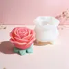 Molde de Silicona para Vela con Aroma a Rosa, Adornos Pequeños de Yeso, Decoraciones de Lujo para el Hogar, Molde para Hacer Jabón Artesanal