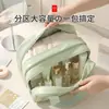 Bolsa de aseo transparente portátil impermeable 2026 nuevo modelo bolsa de maquillaje con separación de seco y húmedo para baño, natación y almacenamiento de viaje para mujeres