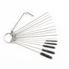 Ventas Directas de Fábrica Acero Inoxidable 304 Cepillo de Limpieza de Carburador Juego de Limpieza de Aerógrafo Herramienta Cepillo