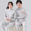 Conjunto de Ropa Interior de Algodón Puro para Adolescentes, Camiseta Interior de Algodón para Niños, Tops y Pantalones de Otoño para Niñas, Pijamas para Niños