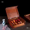 Caixa de Madeira Estilo Japonês com Tampa para Pássaro Grelhado, Caixa de Madeira para Sashimi, Caixa de Madeira para Peixe, Caixa de Madeira para Churrasco, Caixa para Exposição de Ingredientes, Caixa Tesouro de Sapele