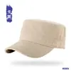 Chapéu Plano de Lã para Quatro Estações para Homens, Boné de Basebol Liso de Topo Macio de Alta Qualidade para Meia-Idade e Idosos, Chapéu de Proteção Solar