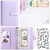 Cuaderno de Hojas Sueltas A6 en Stock Transfronterizo, Agenda de Color Sólido, Diario Desmontable de Alto Valor con Cierre Magnético para Presupuesto en Efectivo y Ahorro