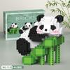 Blocos de Montar Panda Huahua Caixa Pequena Conjunto Micro Partículas Montagem Brinquedos Infantis Compatível com Blocos de Montar para Meninos e Meninas Atacado