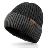 Gorros de Invierno en Stock Estilo Ropa de Trabajo Europea y Americana Unisex Casual para Estudiantes Versátiles Cálidos Gorros de Lana Tejida con Opción de Impresión de Logo
