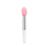 Agitar Tono Mismo Silicona Pincel de Labios Pincel de Película Labial Pequeño Mini Portátil Cabeza Suave Pincel para Labial Pincel de Maquillaje Principiante Venta al por Mayor