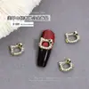 Set de Joyería de Aleación de Lujo de Alto Nivel para Uñas, Accesorios de Arte de Uñas Huecos Tridimensionales en Oro Rosa al por Mayor