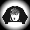Novedades INS transfronterizas: Ropa de punto urbana estilo oscuro Y2K, suéteres de otoño/invierno góticos y Harajuku, al por mayor
