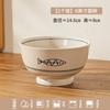 Conjunto de Tigela e Prato de Cerâmica Esmaltada Estilo Japonês para Restaurante Japonês, Tigelas para Ramen, Pratos de Alto Valor e Tigelas para Macarrão para Uso Doméstico