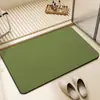 Alfombrilla de baño de tierra de diatomeas transfronteriza, alfombrilla minimalista de color liso para el pie del inodoro, alfombrilla antideslizante absorbente de agua de secado rápido para la entrada, Amazon