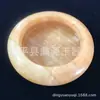 Ceniceros de Jade Beige al por Mayor, Recipientes Cenicero de Jade Amarillo, Piedra de Jade y Artículos de Jade, Regalos para Vendedores Ambulantes, Regalos de Festival