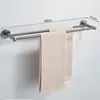 Estante para toallas de acero inoxidable 304, instalación sin taladro, estante de almacenamiento para baño, barra para toallas de baño, accesorios de baño
