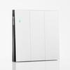 Interruptor de enchufe de vidrio templado con sensación de piel blanca, panel de cinco orificios esmerilado oculto para el hogar, interruptor de enchufe 86, venta al por mayor