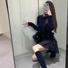 Suéter de Punto de Cuello Redondo Nuevo de Otoño e Invierno para Mujer Tb Suéter Casual Versátil Trenzado Acolchado Suéter Estilo Igual para Hombre y Mujer