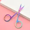Venta al por mayor de fábrica tijeras de cejas de acero inoxidable tijeras de cejas puntiagudas tijeras de cejas tijeras para hilo de pescar herramientas de pesca tijeras pequeñas