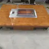 Grelha Elétrica para Churrasco Zibo, Grelha Elétrica Sem Fumaça, Grelha para Perna de Cordeiro, Grelha para Espetinhos, Grelha Elétrica de Balcão com Aquecimento Dupla Face e Controle de Temperatura