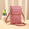 Bolsa de Celular Nova Transfronteiriça Bolsas Femininas Simples Moda Bolsa de Ombro Carteira Vertical Bolsa Mensageira para Celular