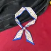 Bolsa de corbata pañuelo de seda estampado tira fina estrecha pequeño pañuelo de seda puntiagudo cinta para el pelo banda para el pelo femenina corbata cinta para el pelo caja de regalo regalo regalo
