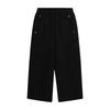 Pudding Haru Pantalones de Pierna Ancha para Niñas 2025 Primavera Nuevo Pantalón Casual Recto para Niñas Mayores Tejido Holgado Largo
