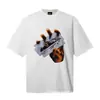 Comercio Exterior Transfronterizo Marca de Moda Cort Estampado Alcatraz High Street Casual Europeo y Americano Camiseta Unisex de Manga Corta Venta al por Mayor Verano