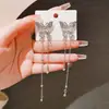 Aguja de plata 925, diseño de nicho, aretes de puesto de mercado nocturno, fuente mayorista, aretes de moda estilo coreano, aretes populares
