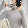 Suéter de Cuello Alto para Mujer, Jersey de Invierno, Adelgazante, Ropa Exterior, Capa Interior, Manga Larga, Camiseta Básica de Punto Ajustada